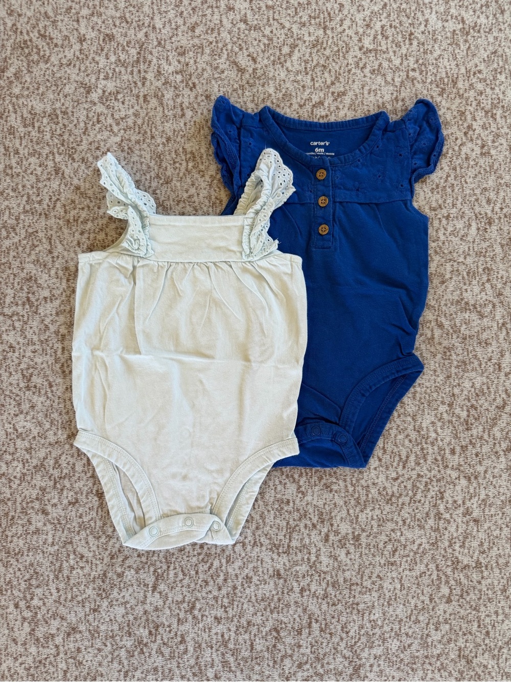 Carter’s Baby Girl Blue Summer Bodysuit Bundle